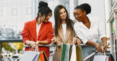 Women shopping at mall near Dubai Airport