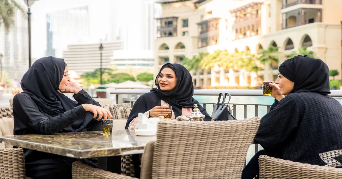 Women in a restaurant