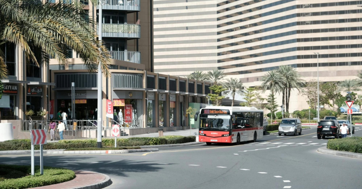Al Karama bus station in Dubai