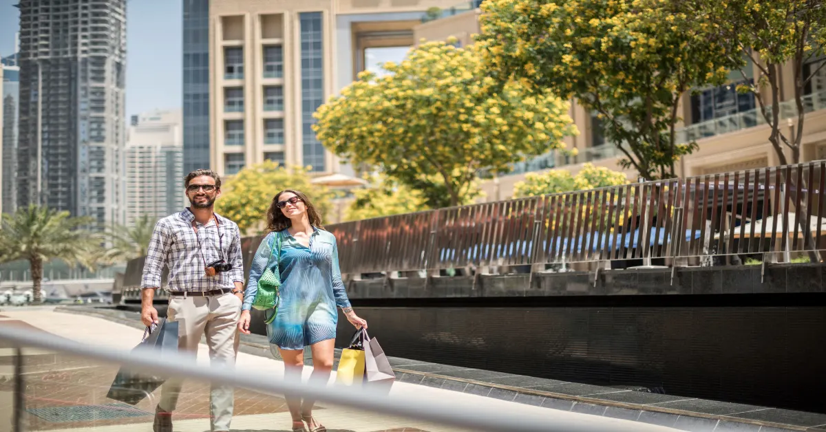 People walking in Dubai streets