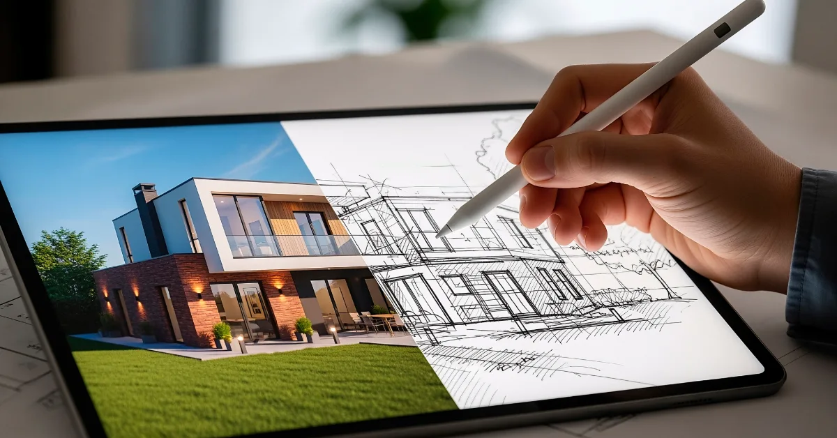 house design illustration