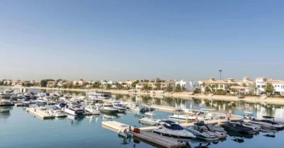 Scenic View of Palm Jumeirah Marina in Dubai