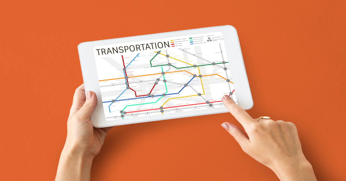 Transportation written on tablet