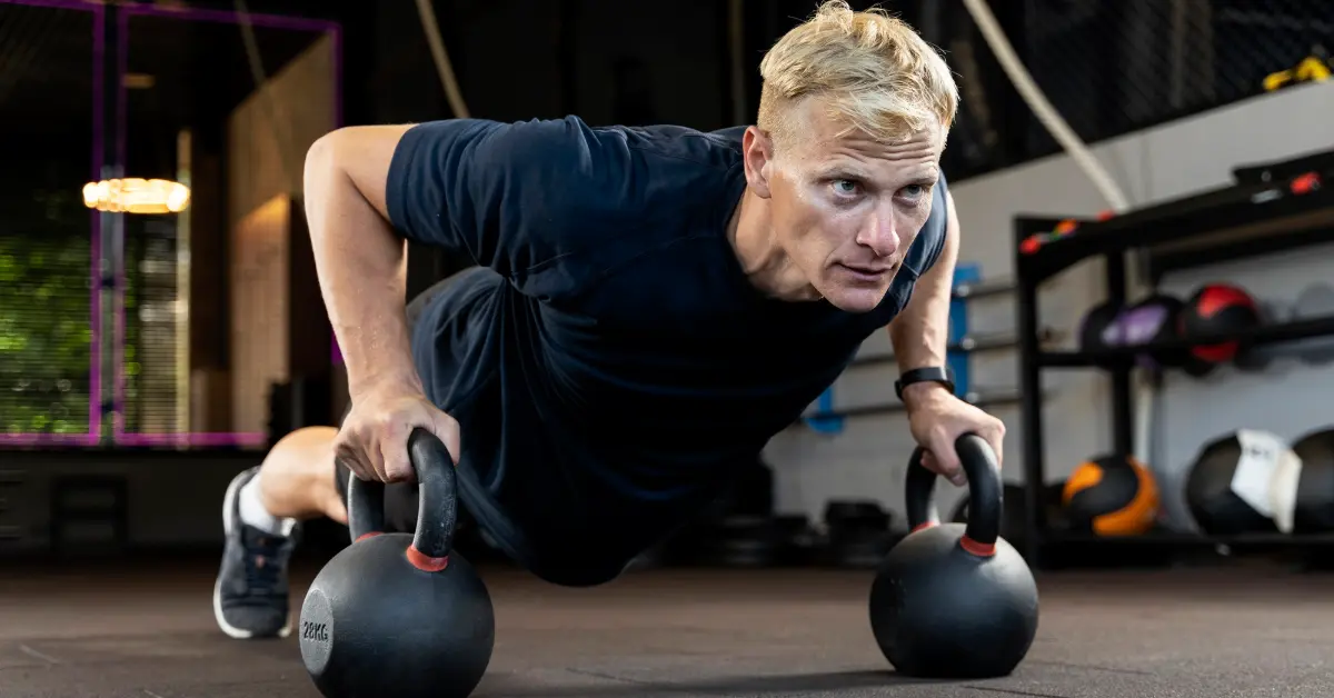 A man doing crossfit workout