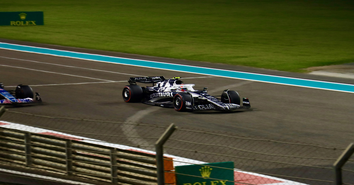 Alpha Tauri on Racing Circuit