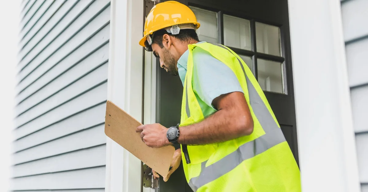 صورة توضح كيفية فحص عقار قبل الشراء، من الخارج إلى الداخل