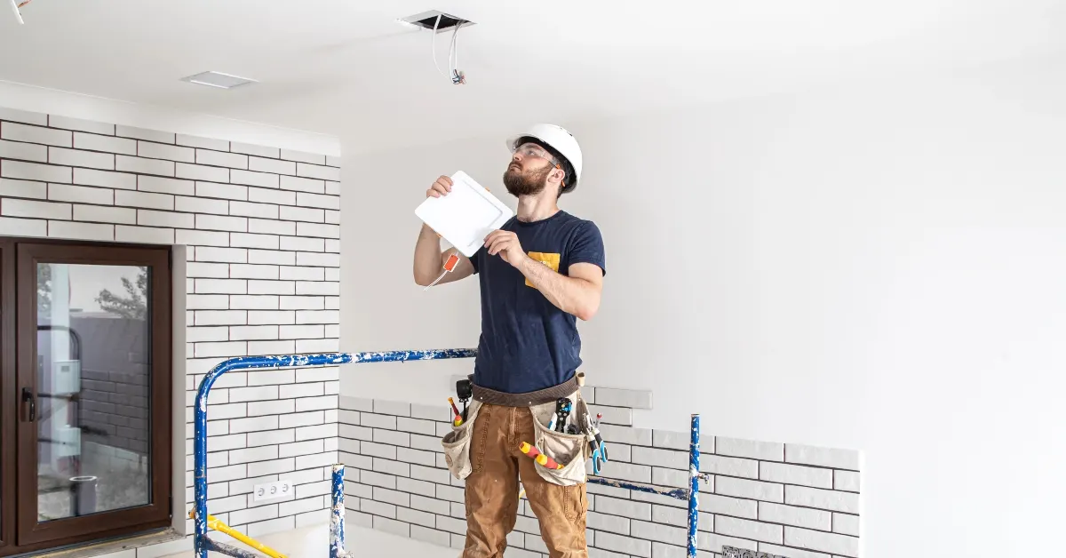 صورة لتوضيح تجديد كهرباء منزل قديم