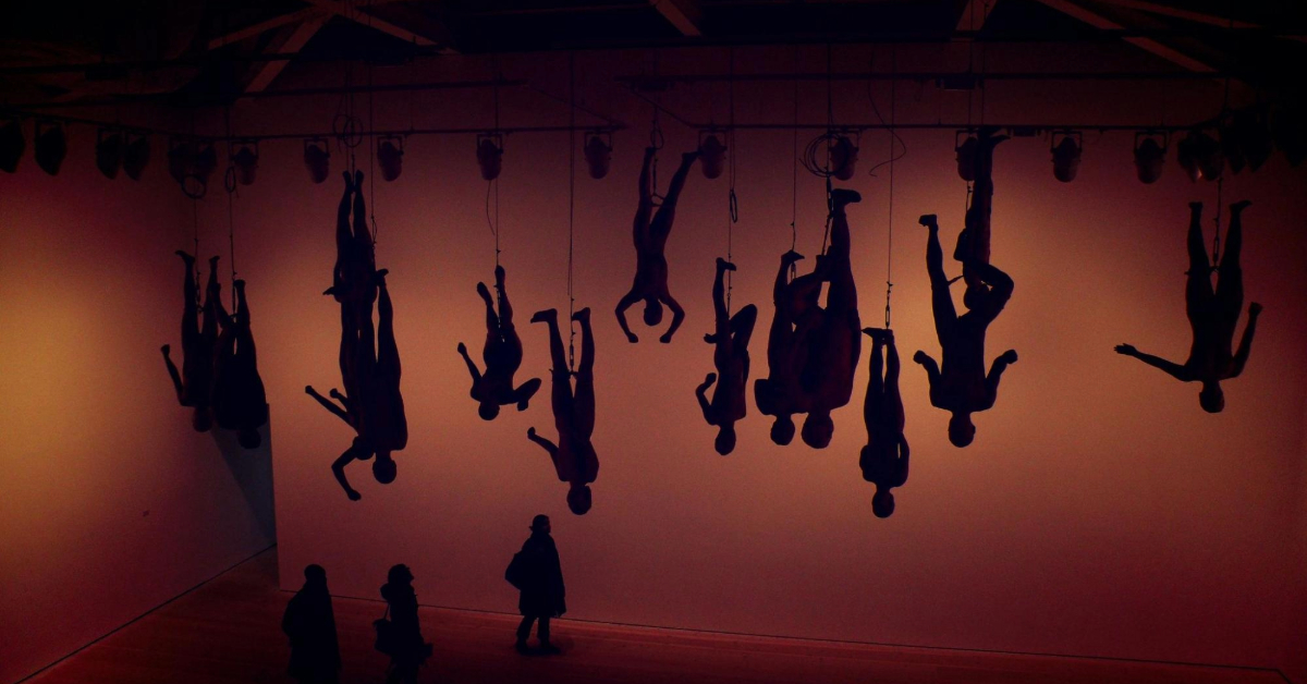 Light-based installation in the Al Quoz Arts Festival