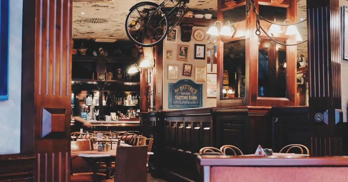 An African restaurant interior with warm lighting in Dubai