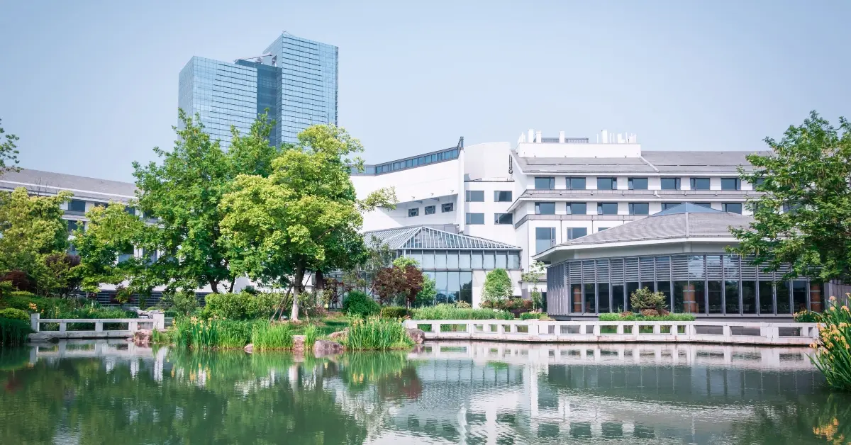 Exterior of an international school building in Dubai