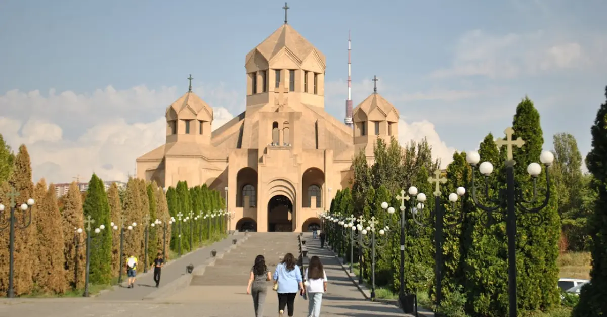 Holy Cross Cathedral in Yerevan, Armenia