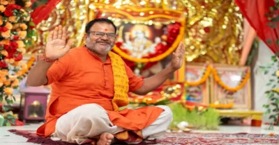 Indian Guru in Traditional Hindu Ceremony