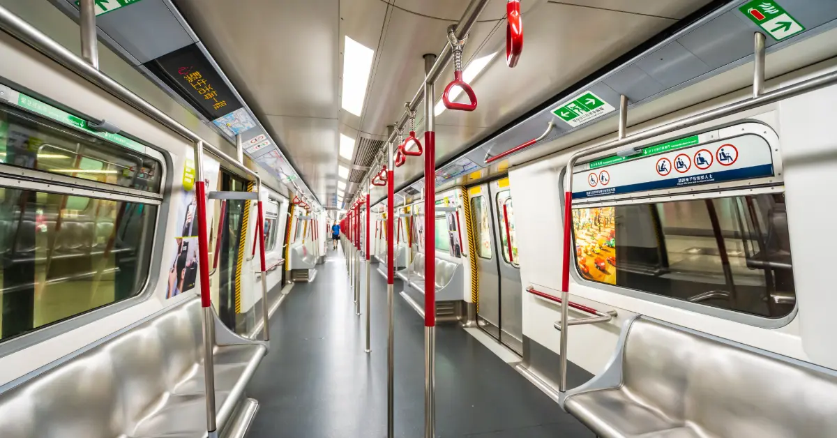 Metro view from inside