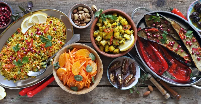 African food platter