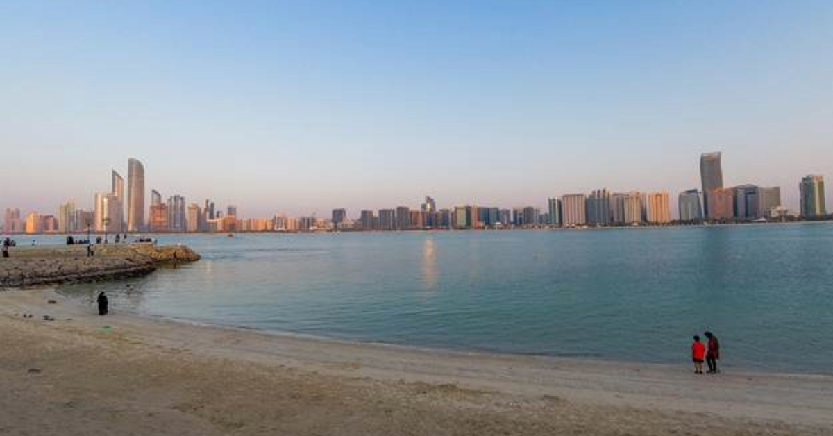 A beach in Abu Dhabi