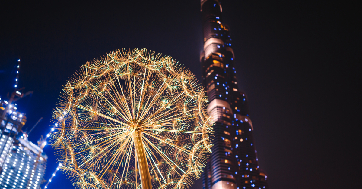 Burj Khalifa fireworks show on NYE