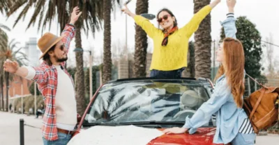 A group of friends doing road trips from Dubai