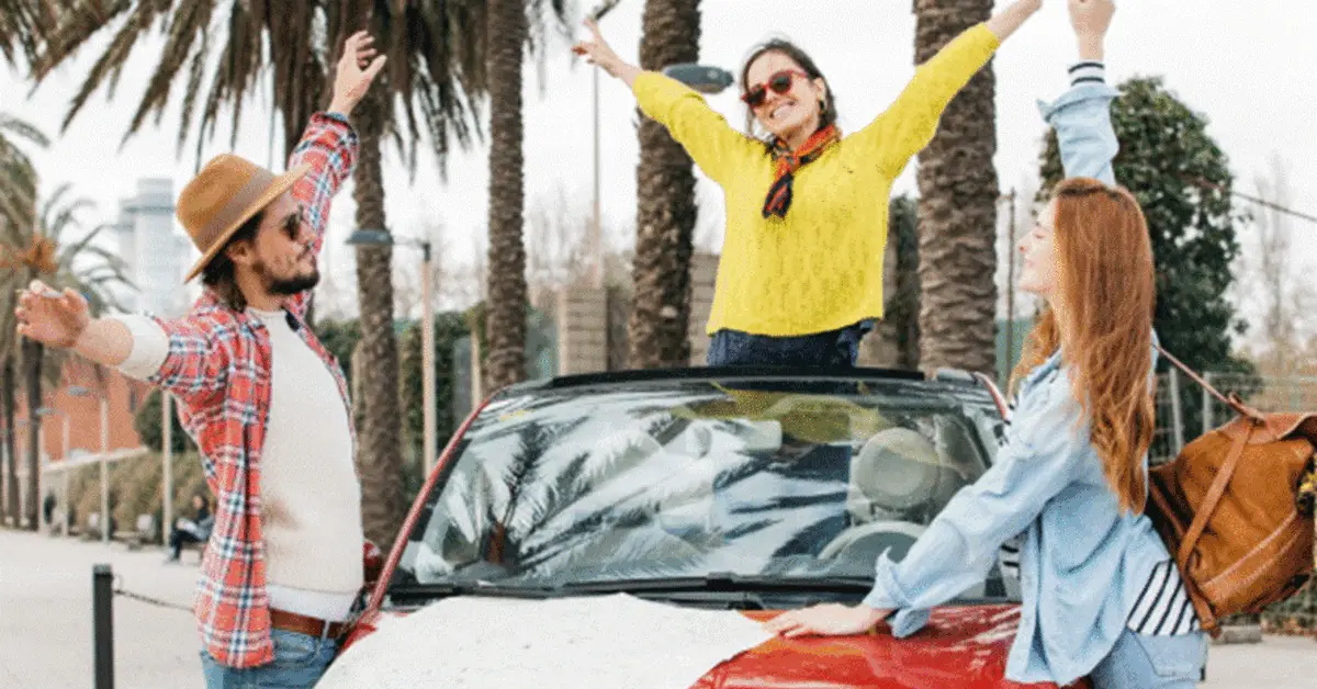 A group of friends doing road trips from Dubai