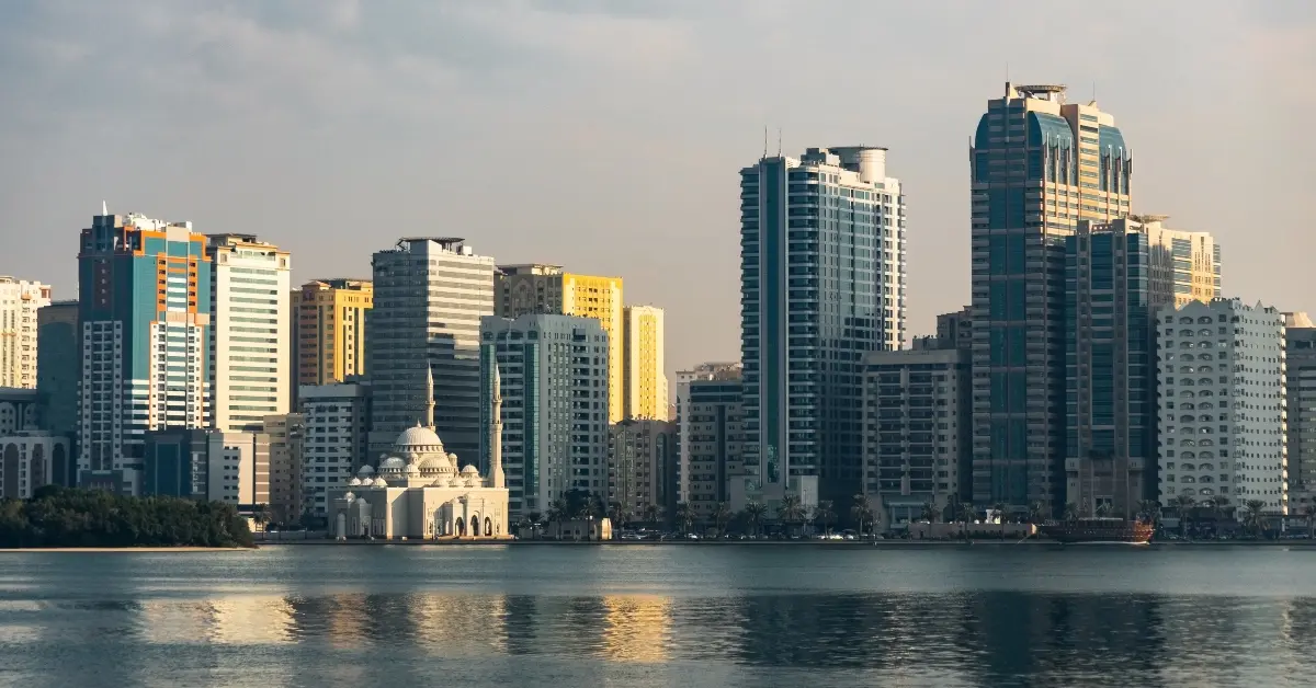 modern landscape of sharjah