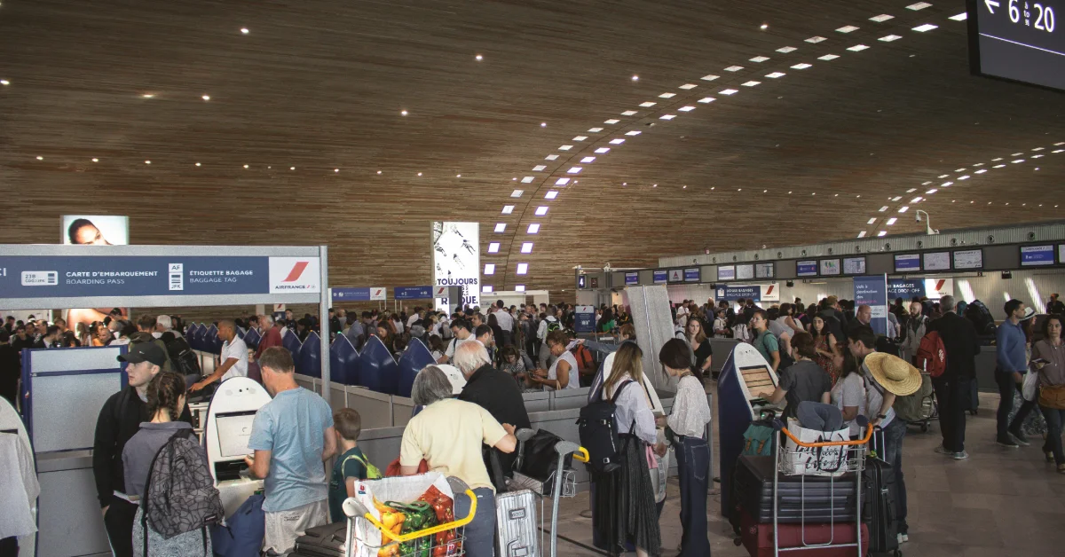 People walking at the airport terminal at Zayed International Airport