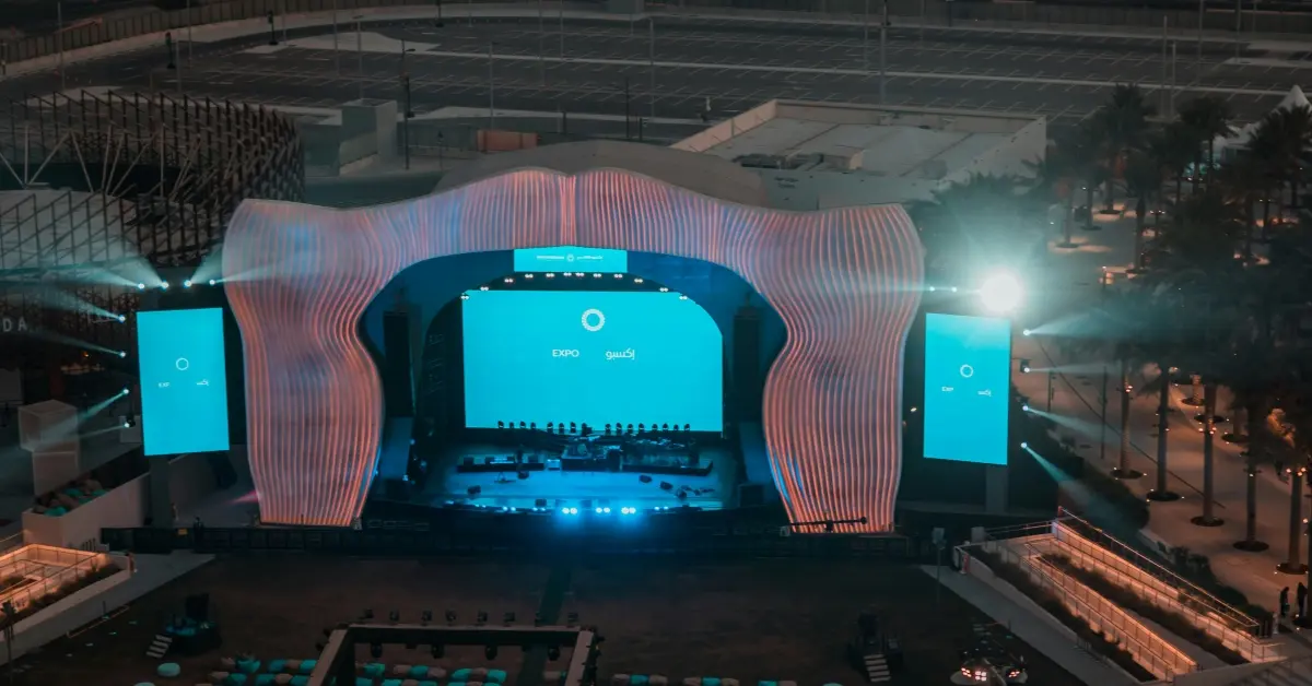 view of outdoor concert venue