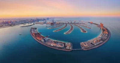 صورة توضح نخلة جميرا