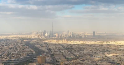 صورة توضيحية لأفق وسط مدينة دبي