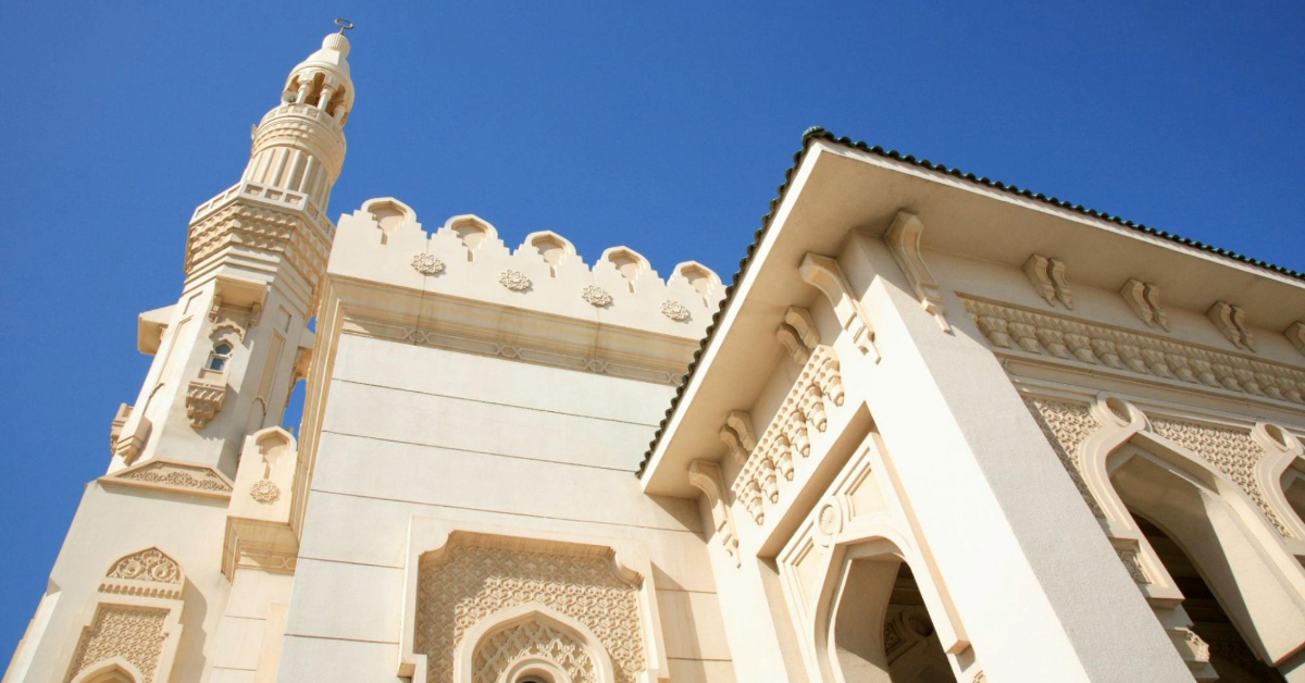 Exterior of Al Falah Mosque in Sharjah