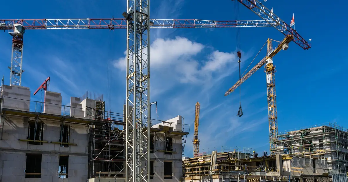 Construction of a mega project in Dubai