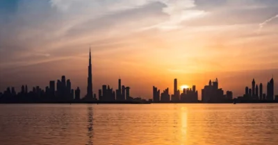 Dubai Skyline during sunset