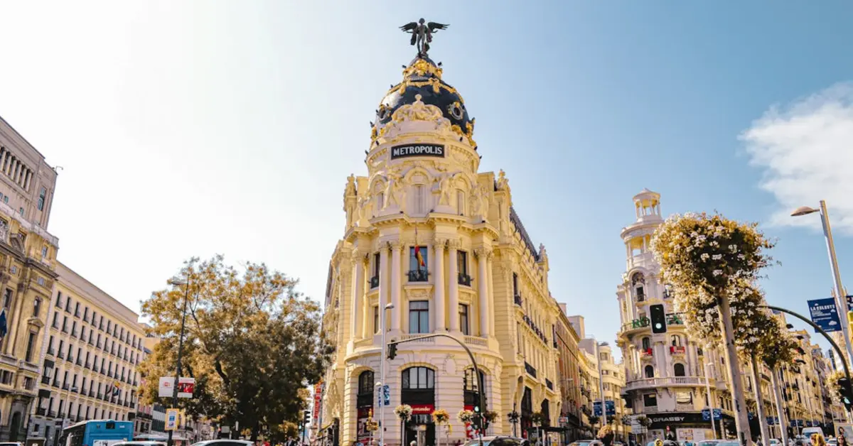 Iconic Architectural Landmark in Madrid, Spain