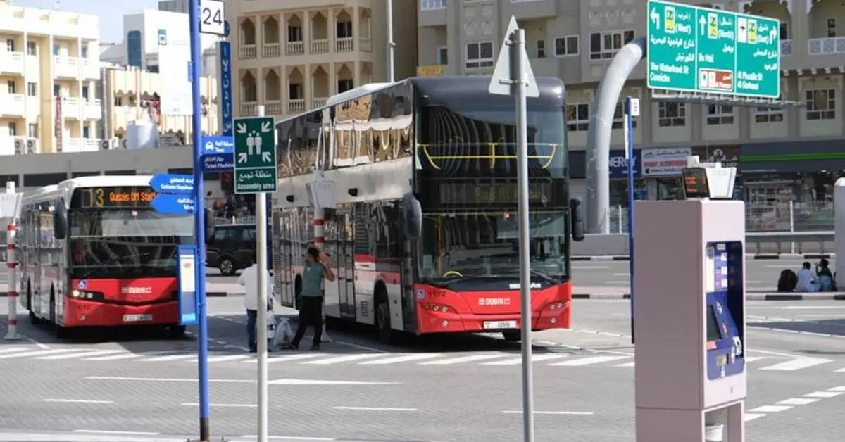 Running buses from the Al Rashidiya bus station