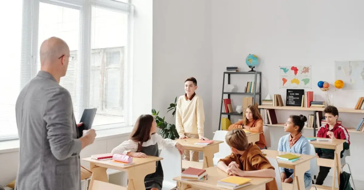 Students Sitting in their Classroom