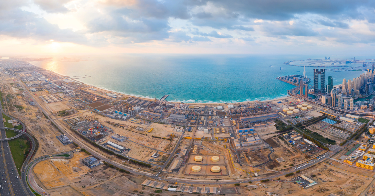 صورة لمدينة دبي لتوضيح أماكن مقترحة لتأسيس شركة في دبي
