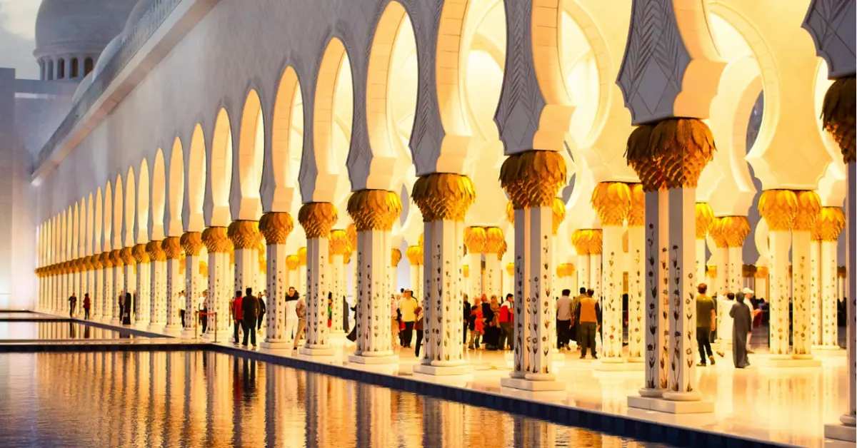 Archs of shekh zayed grand mosque