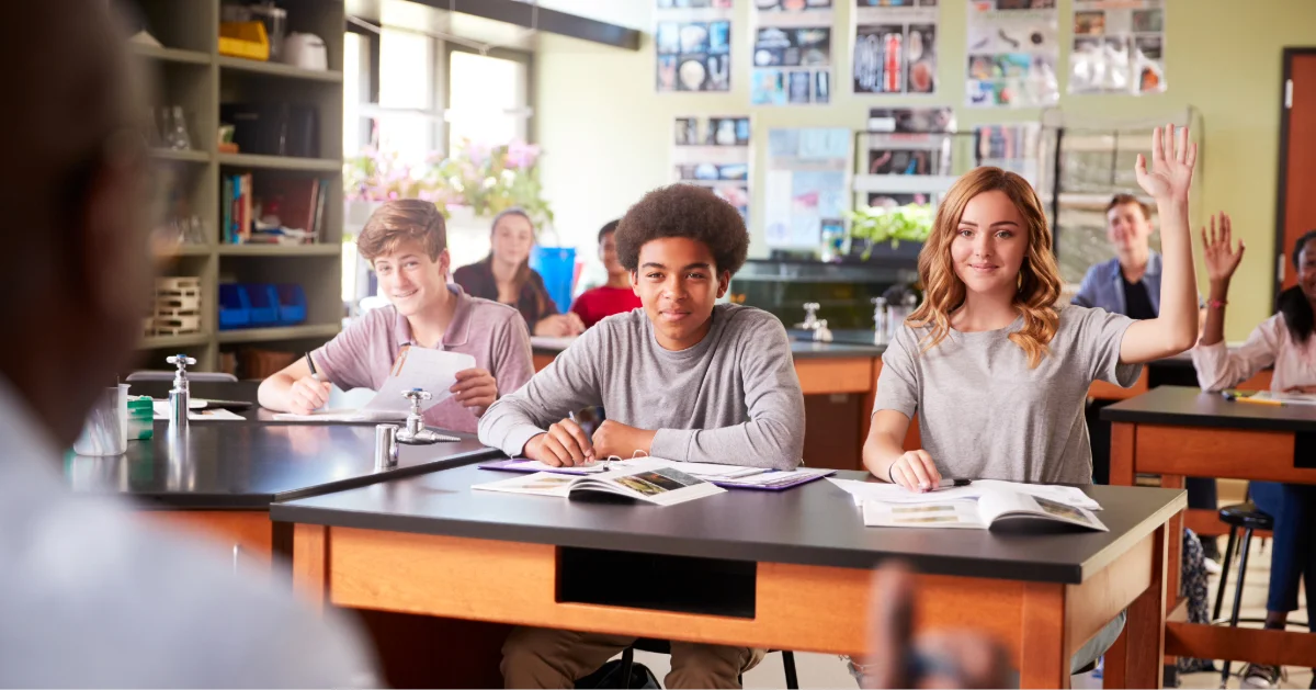Students in an Ajman international school