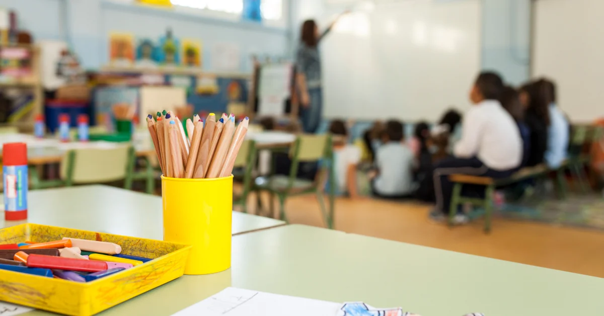 Primary school classroom in an international school in the UAE