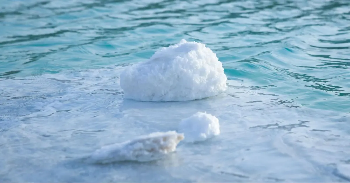 صورة لبحيرة الملح في أبوظبي