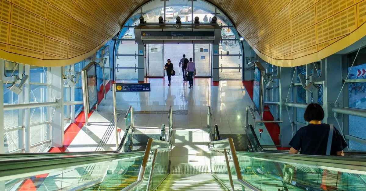 صورة لمحطة مترو مول الإمارات