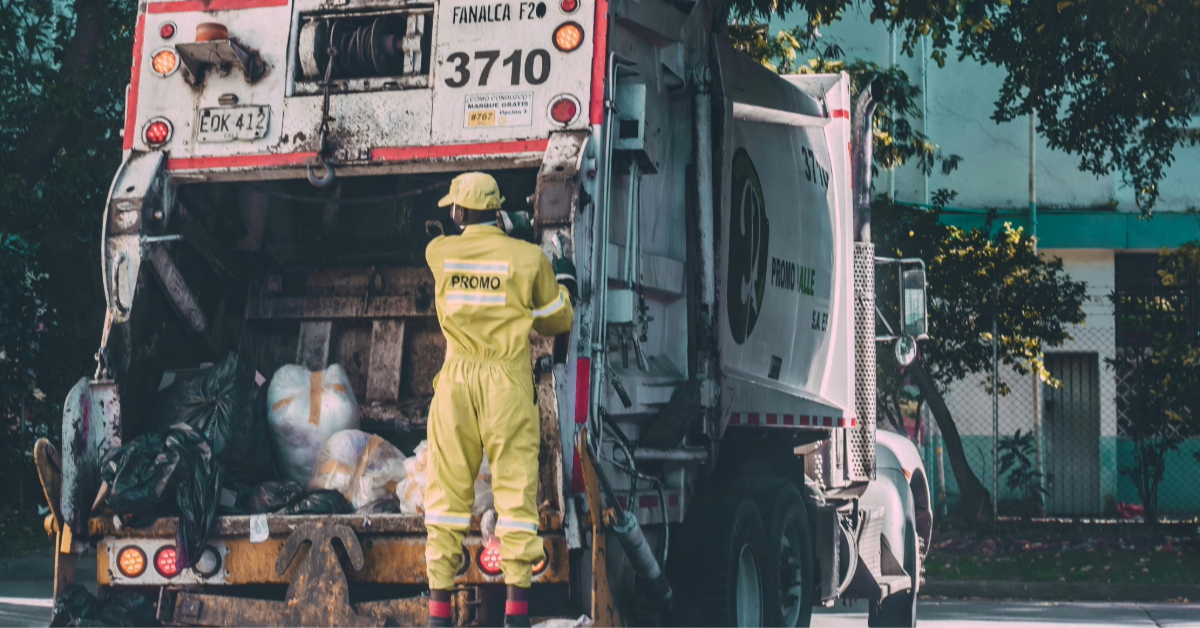 Bulk waste disposal service work in progress