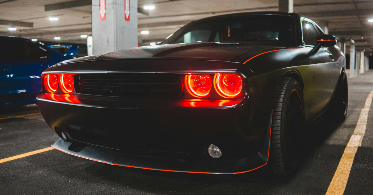 A parked car in the underground JBR parking