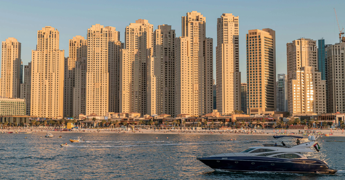 Distance view of Jumeirah Beach Residence