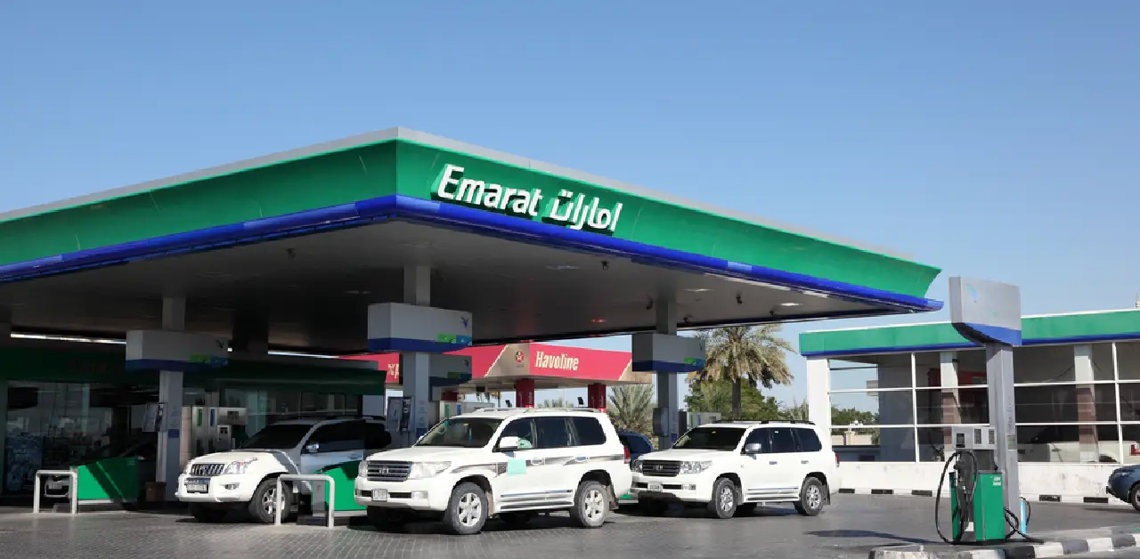 Car at service station