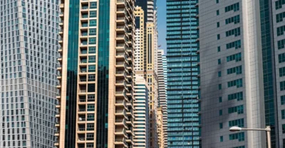 Skyscrapers in the Dubai Investment Park