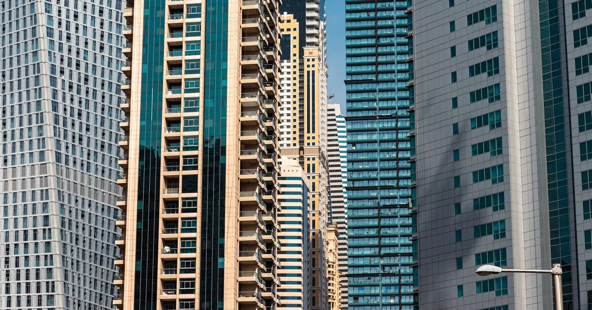 Skyscrapers in the Dubai Investment Park