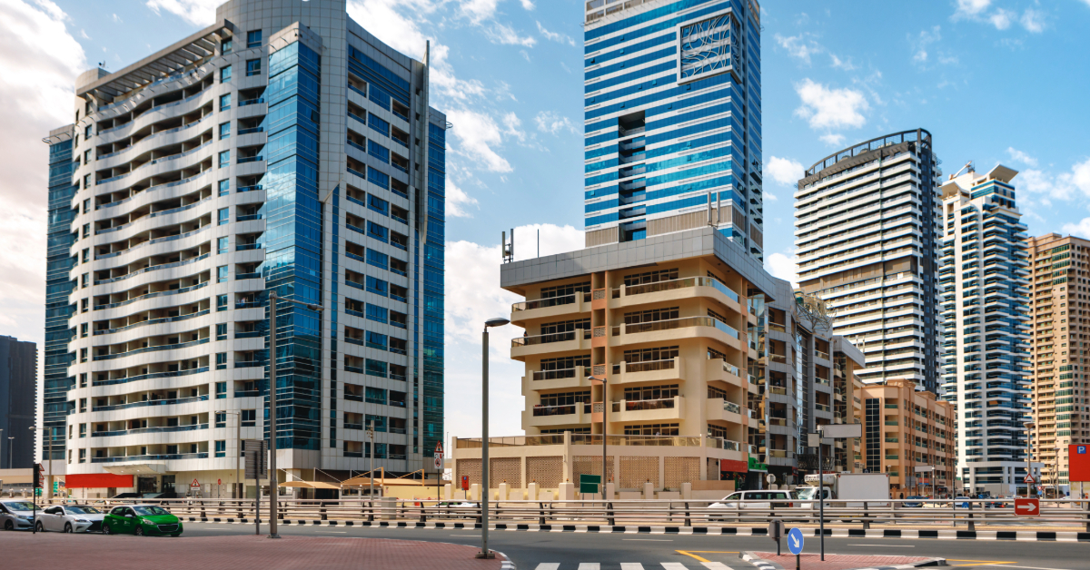 Urban cityscape of Dubai