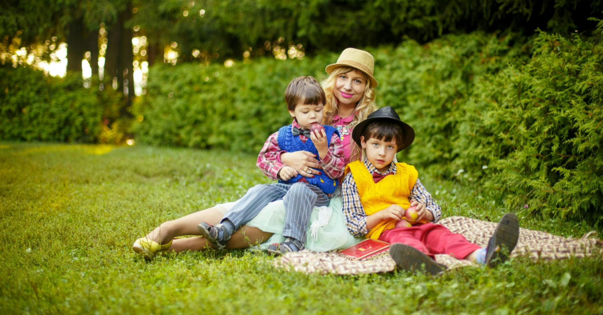A family in the park