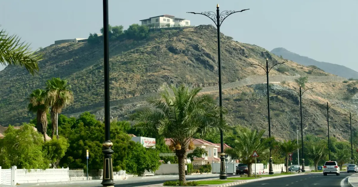 A beautiful house on the hilltop
