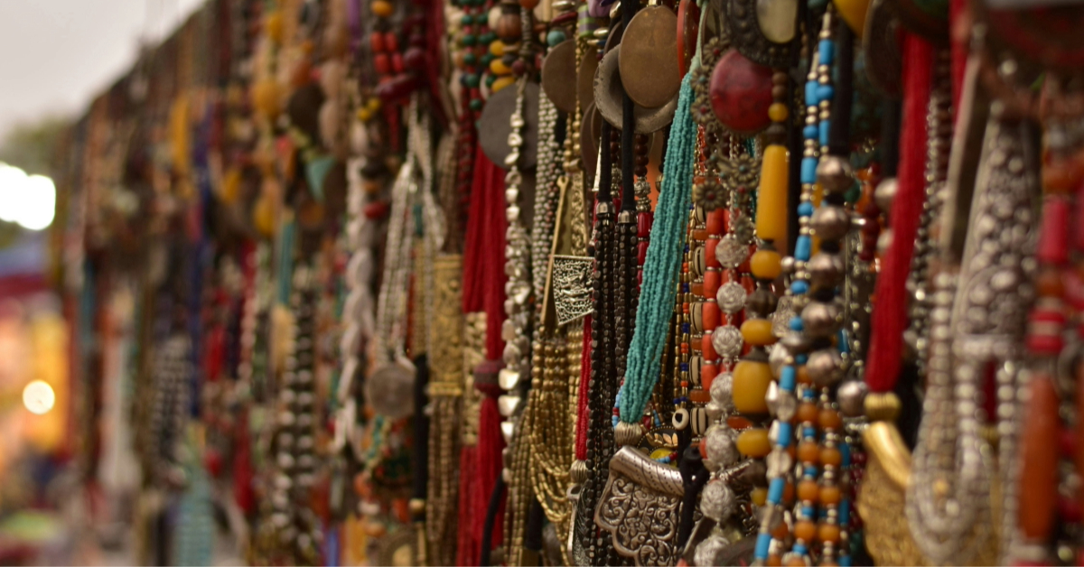 Lots of jewelry on display