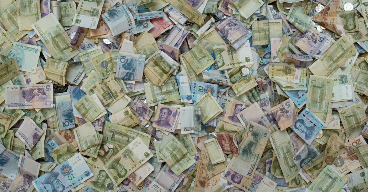 A pile of cash on the table